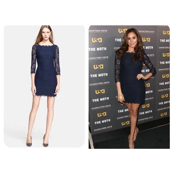 Diane Von Furstenberg Zarita Lace Dress - Picture 1 of 13